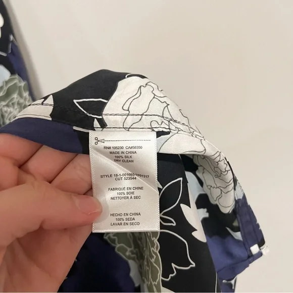 Equipment Daphne Button Down Blouse In Cool Breeze Multi - Picture 7 of 10